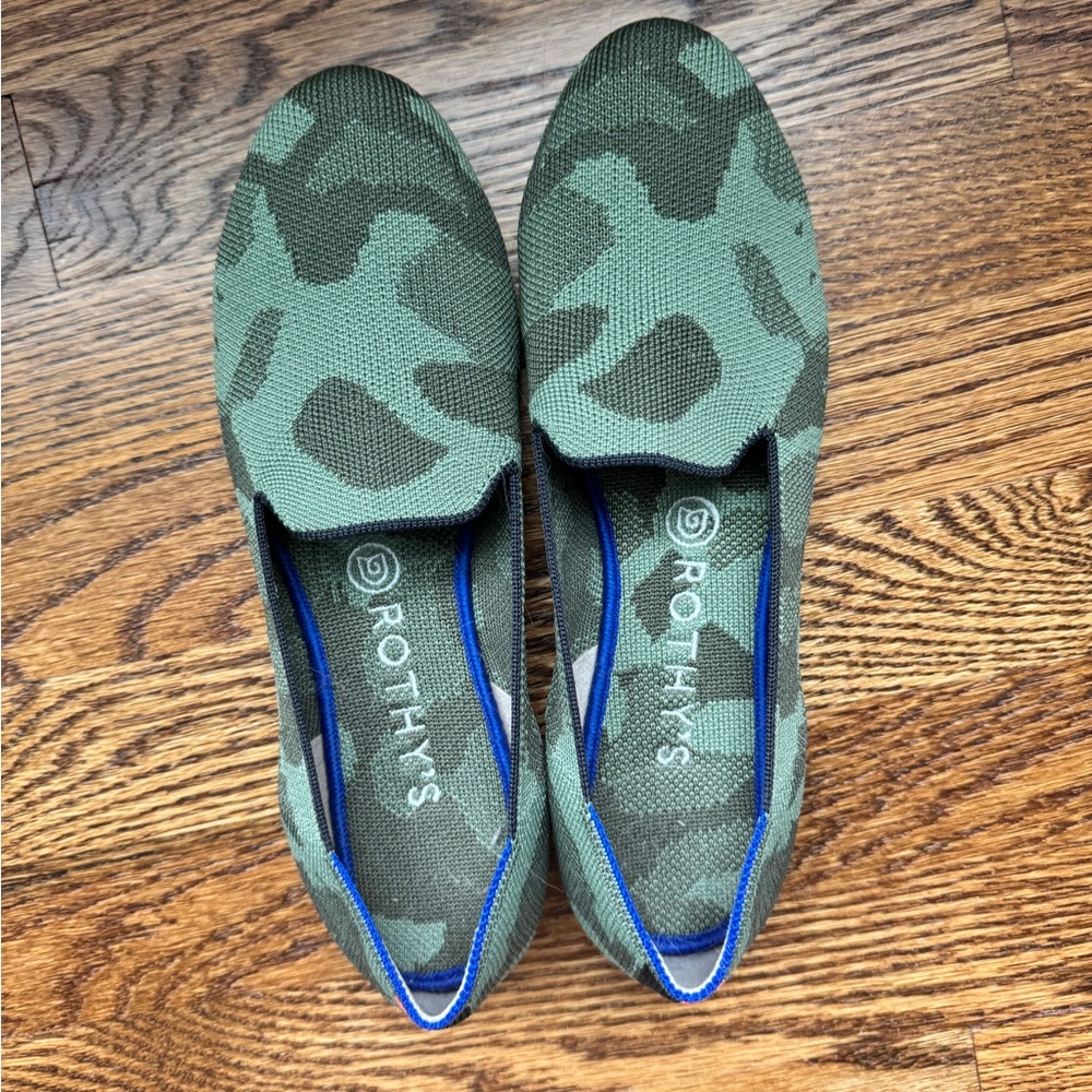 Rothy's Green Camouflage Women's loafers